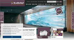 Desktop Screenshot of krallerhof.com